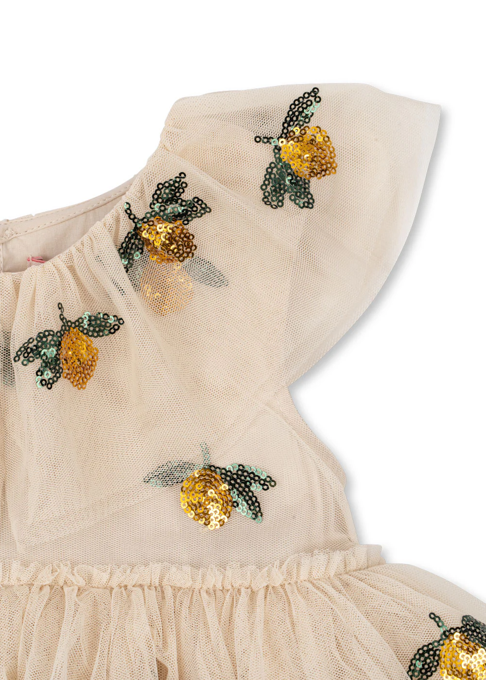 Yvonne fairy kjole - lemon sequin - 12M
