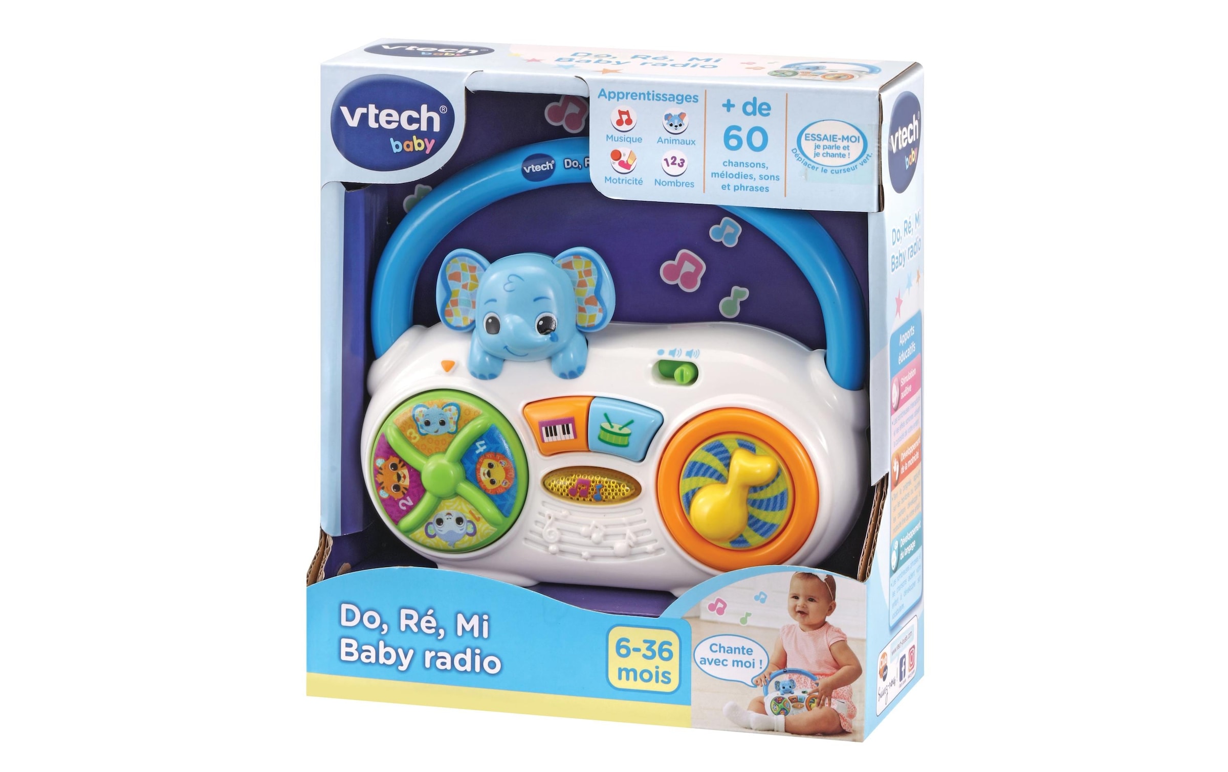 Vtech® Lernspielzeug »Musikspielzeug Do, ré, mi baby radio -FR-«