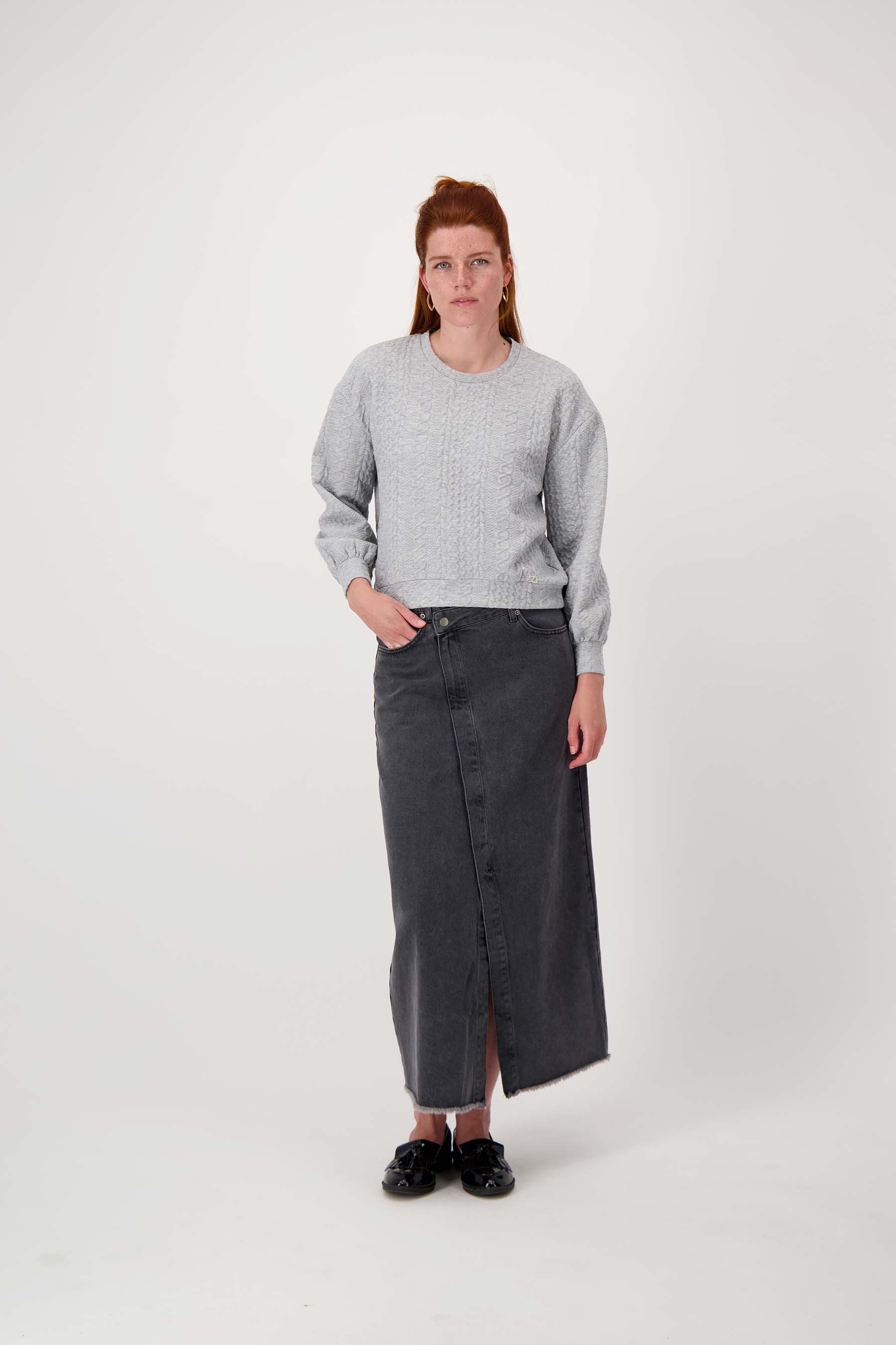 kabel structuur sweater
