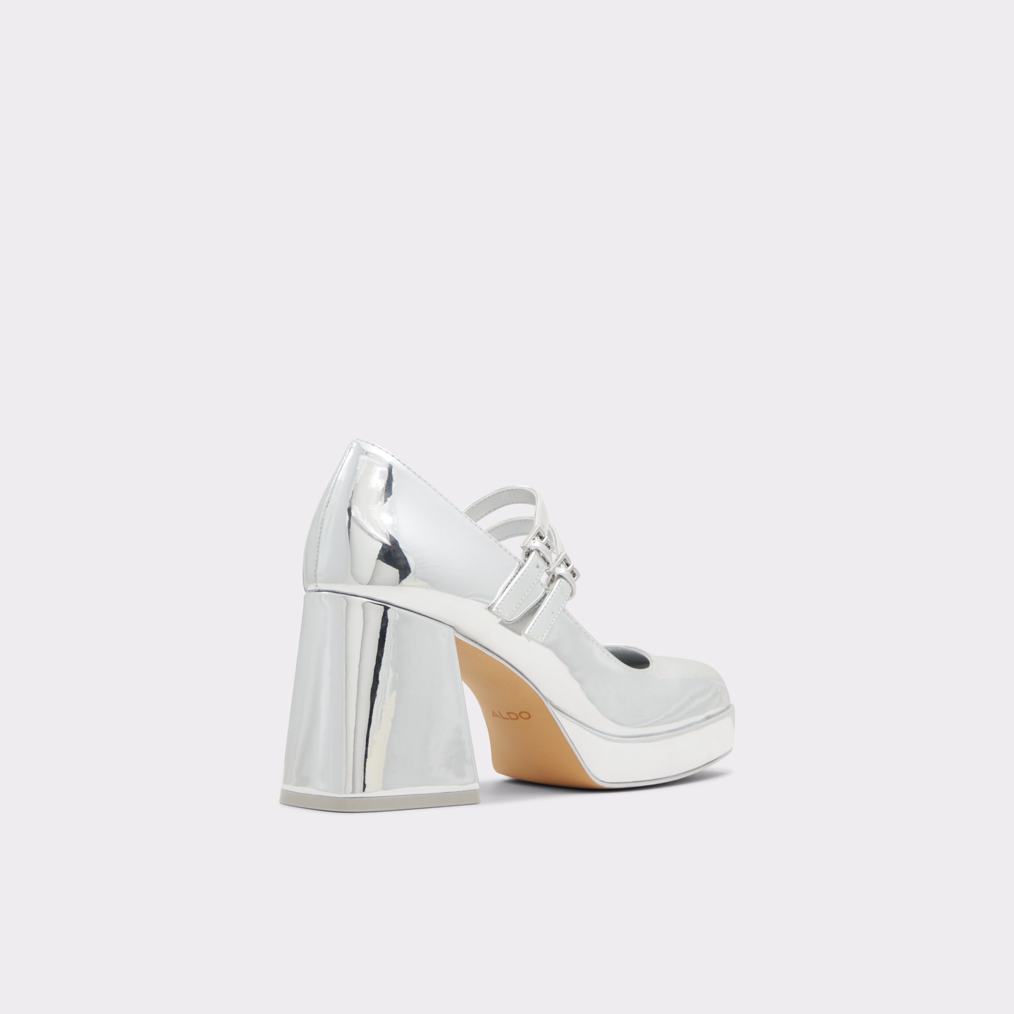 Manda Silver Women Block Heels