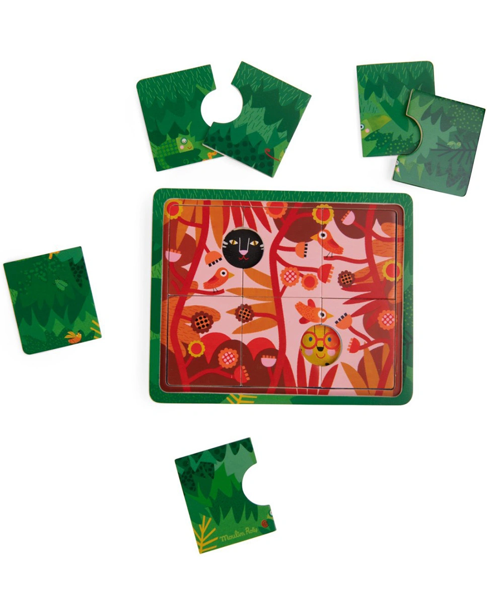 Lagenpuzzle TOUPITIS 18-teilig in bunt