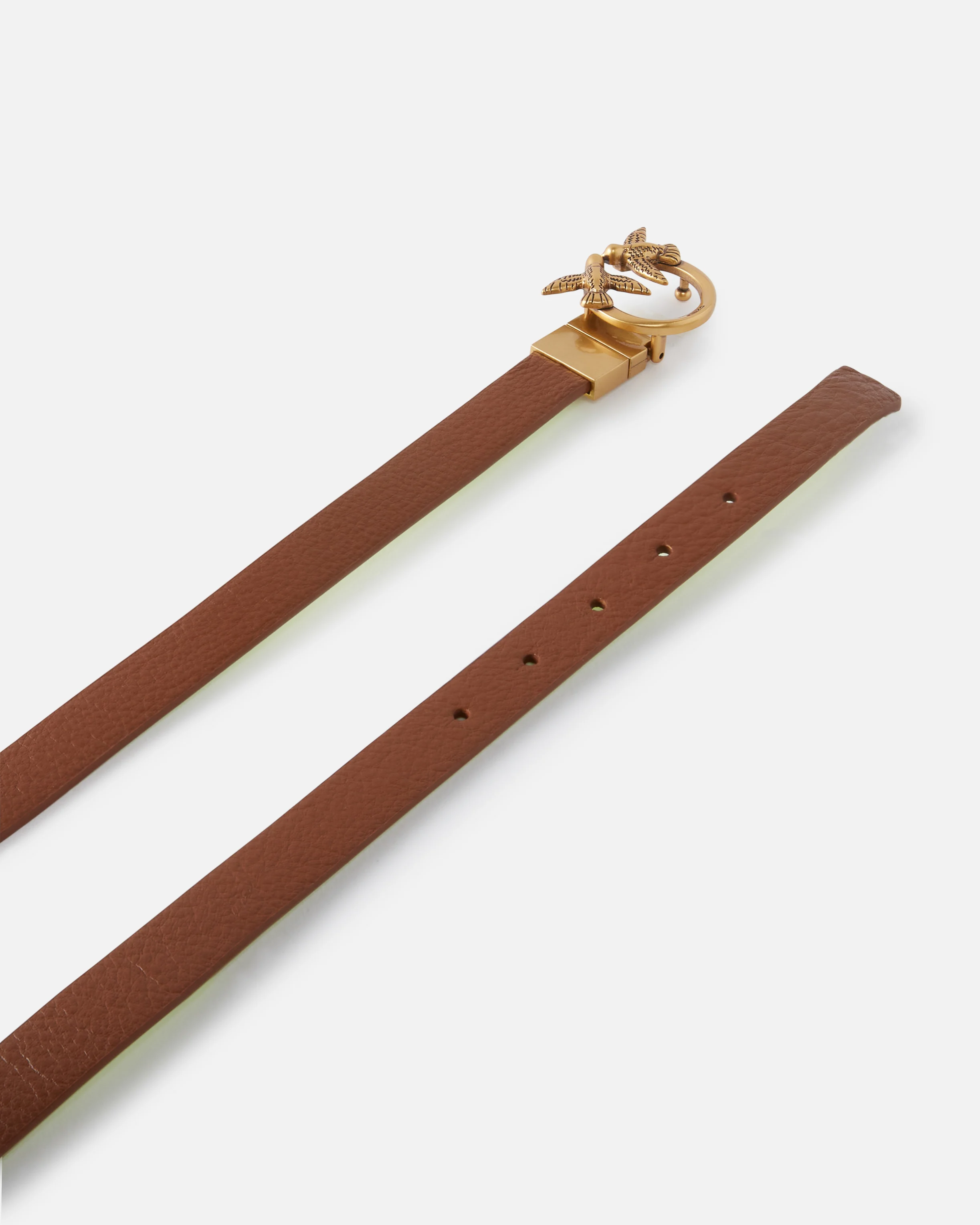 Ceinture fine réversible | Marron