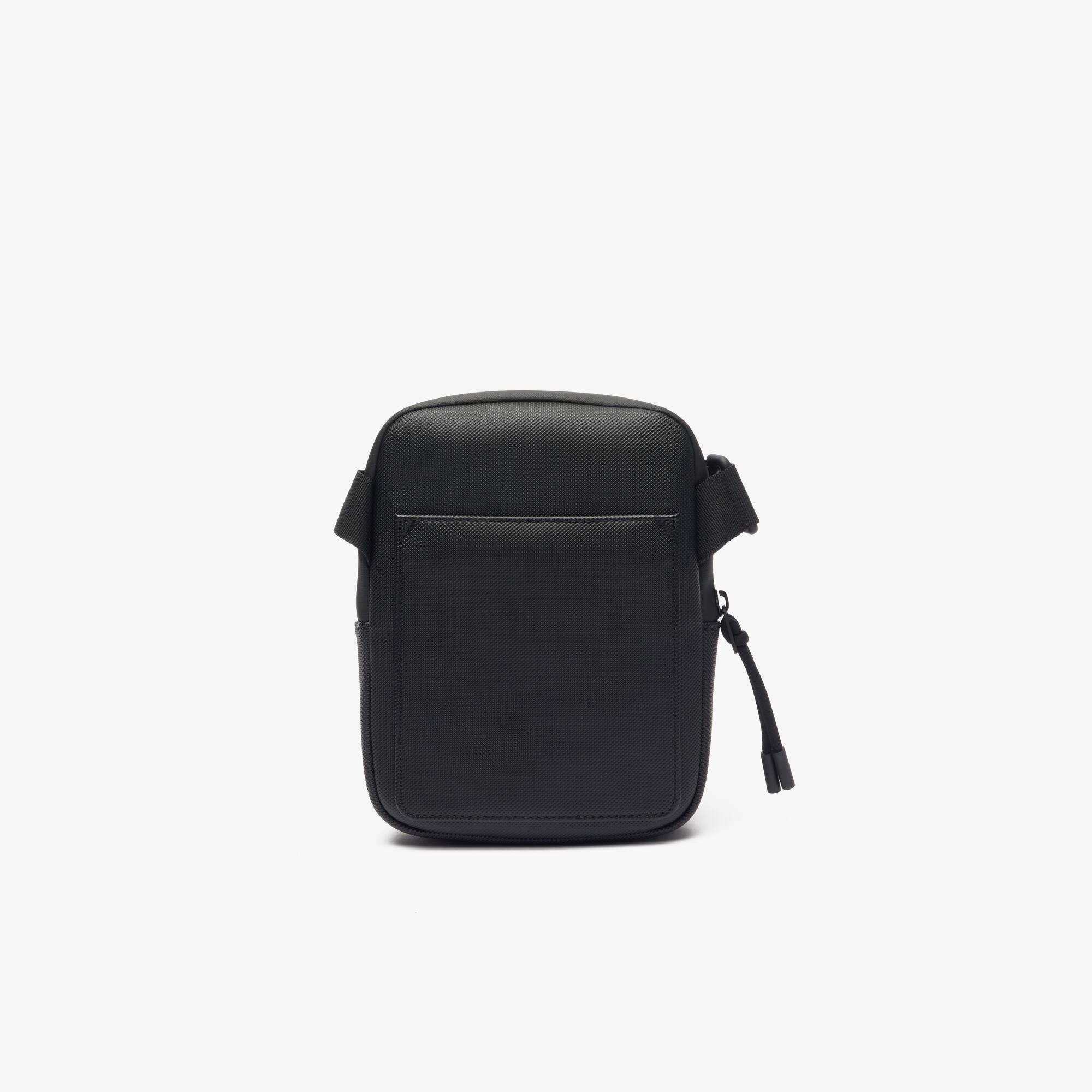 Petite sacoche plate LCST croisée en toile enduite Sacoches & Pochettes - Noir - Lacoste - Homme