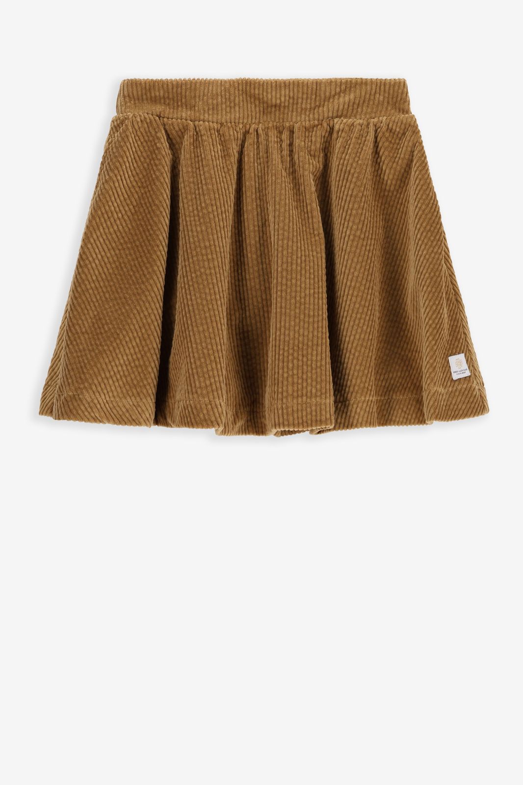 Bruine ribcord rok