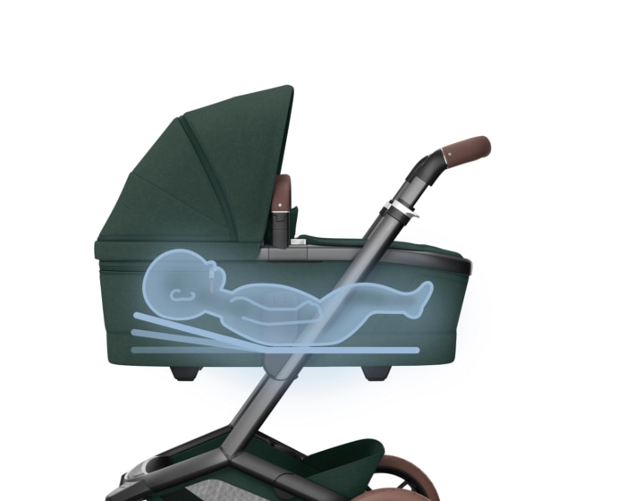 Fame Babywanne 0 - 6 M   0 - 9 kg    Bester Schlafkomfort für Babys |    SoothingSlope |    Verstellbare Close2Me Babywanne |    SlideTech® Travelsystem |