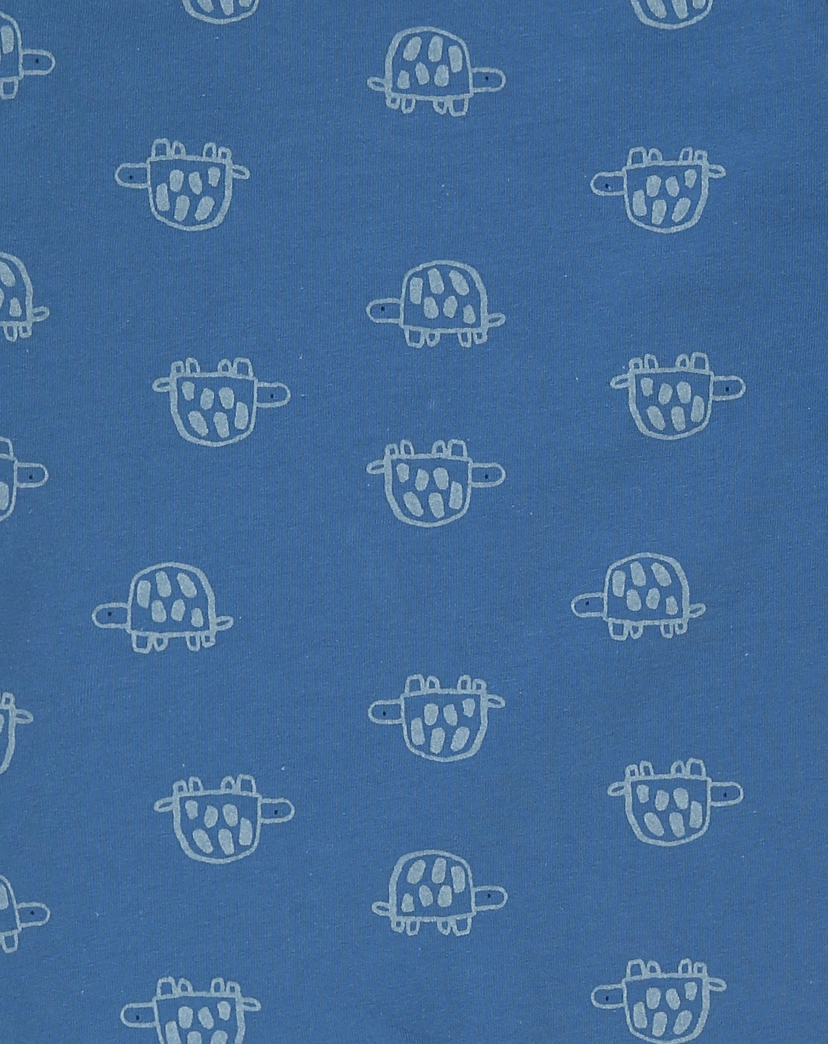 Langarm-Strampler TURTLE in blau