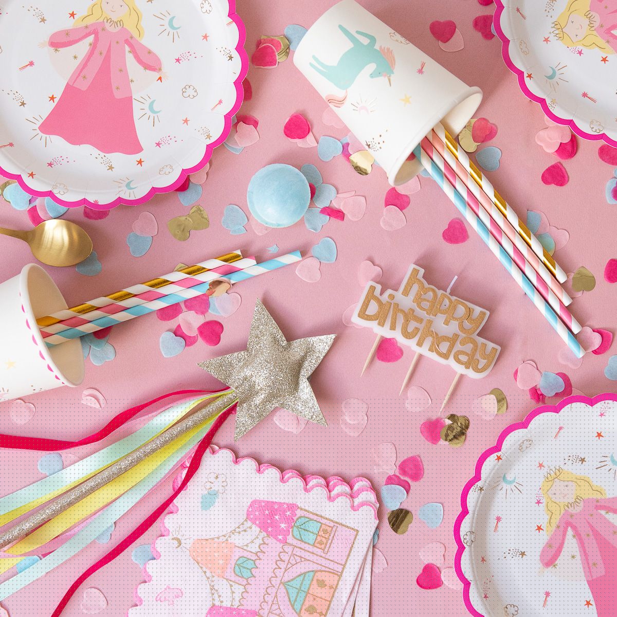 Lot de 18 serviettes château Surprise Partie !