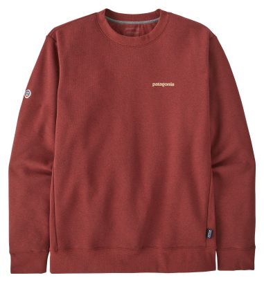 Sweat Unisexe Patagonia Fitz Roy Icon Uprisal Crew Rouge