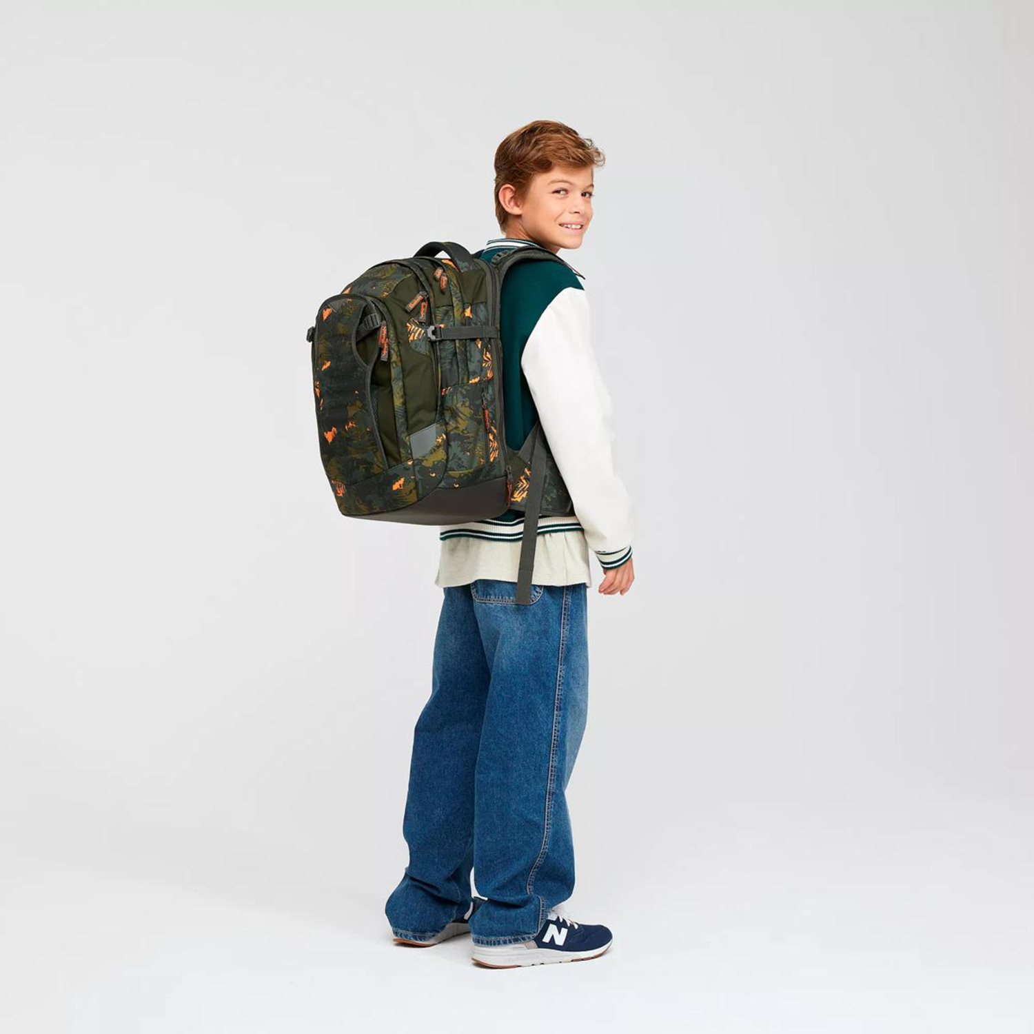 Satch Match School Backpack jurassic jungle