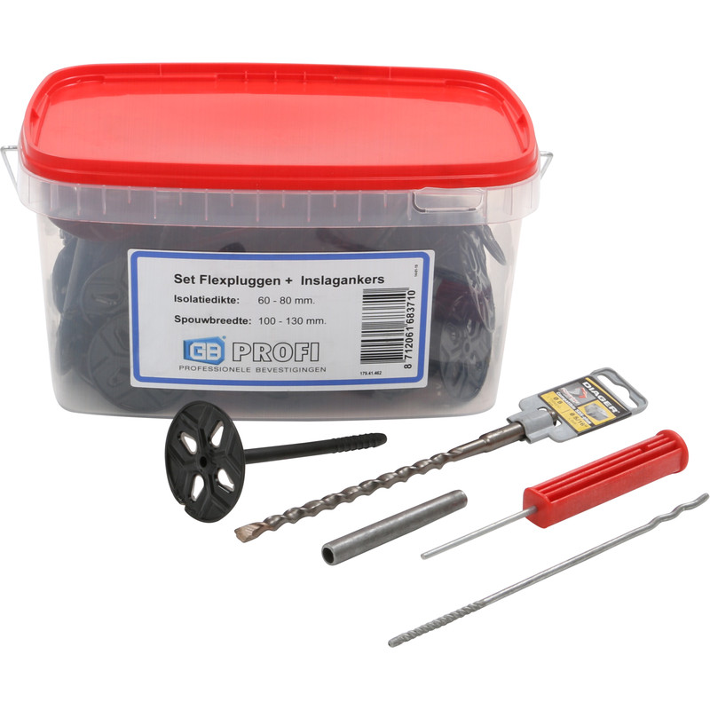 GB-Profi flexplug set flexplug+anker  115+/-15mm