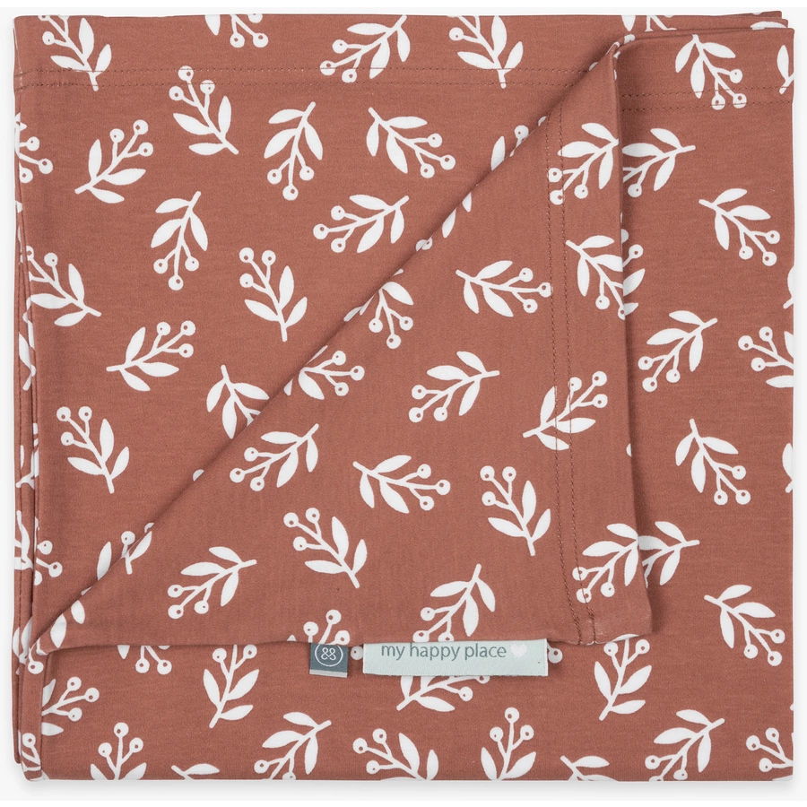 emma & noah Stillkissen Bezug Floral Mocca