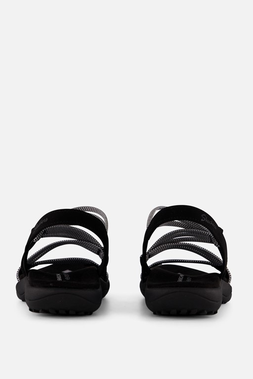 Skechers Reggae Slim Sandalen zwart Textiel