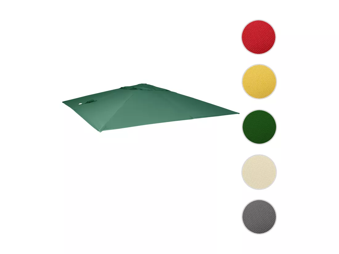 Toile de rechange pour parasol MCW-A96 3x4m, vert foncé