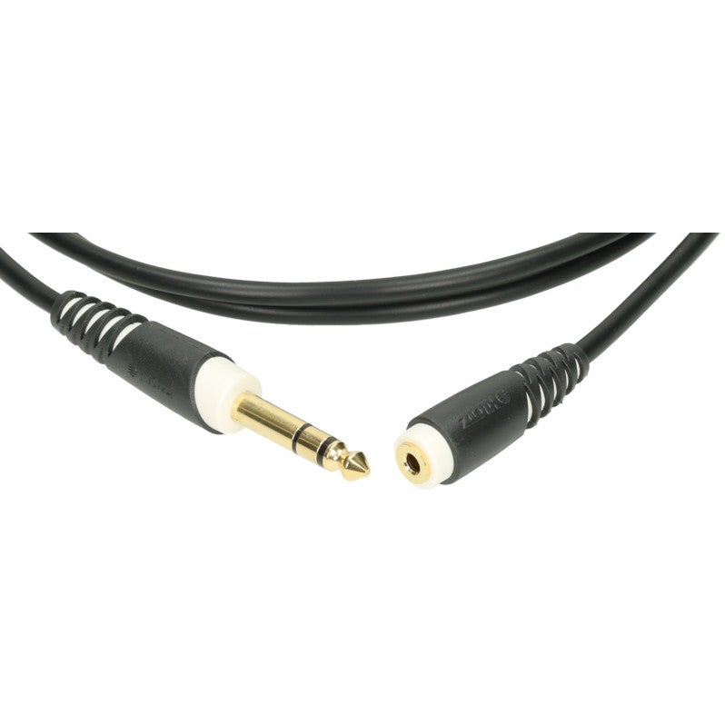 Klotz AS-EX60300 hoofdtelefoon verlengkabel 6.35 mm - 3.5mm 3 meter