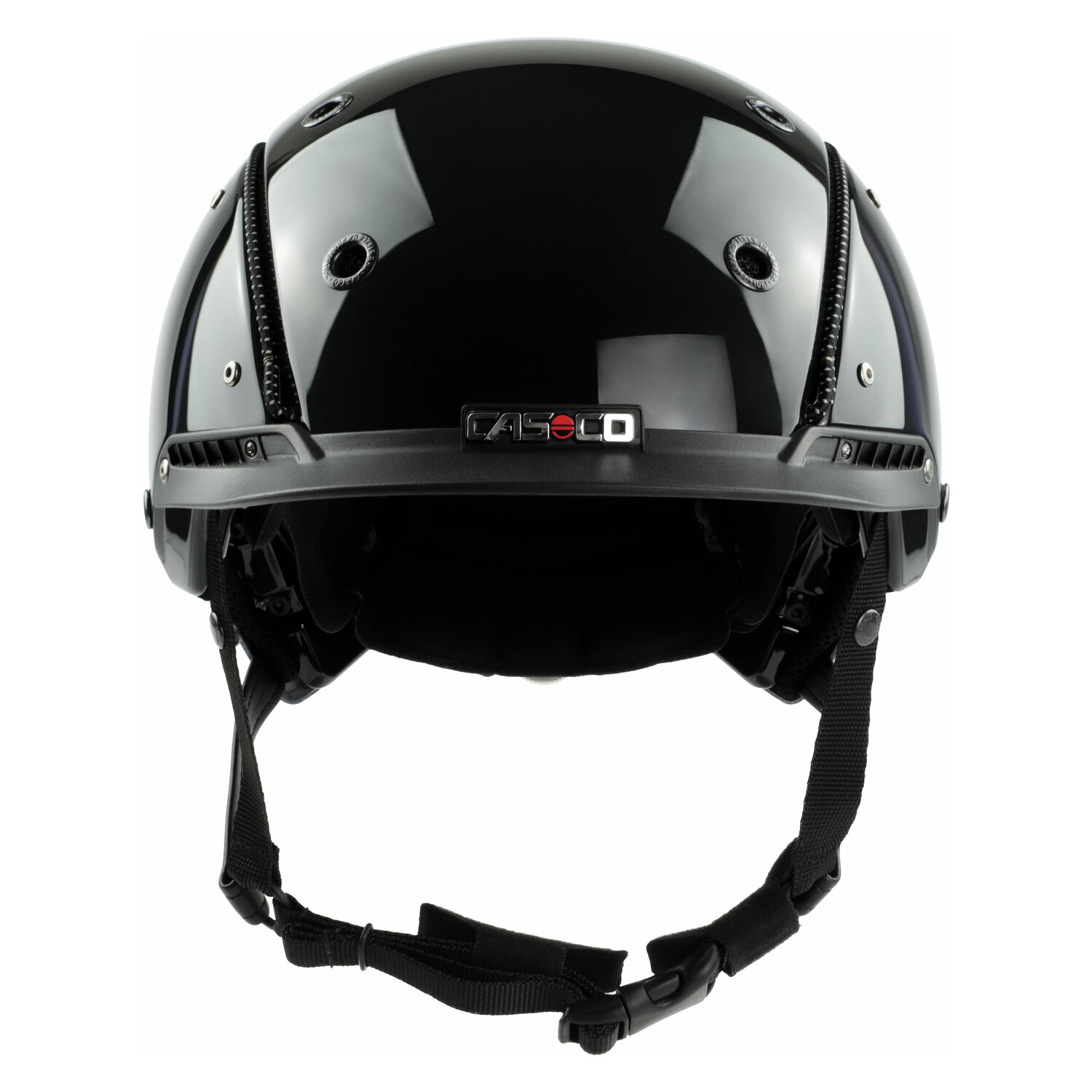 CASCO Reithelm Champ-3 Plus  - schwarz/glanz - L (58-62)