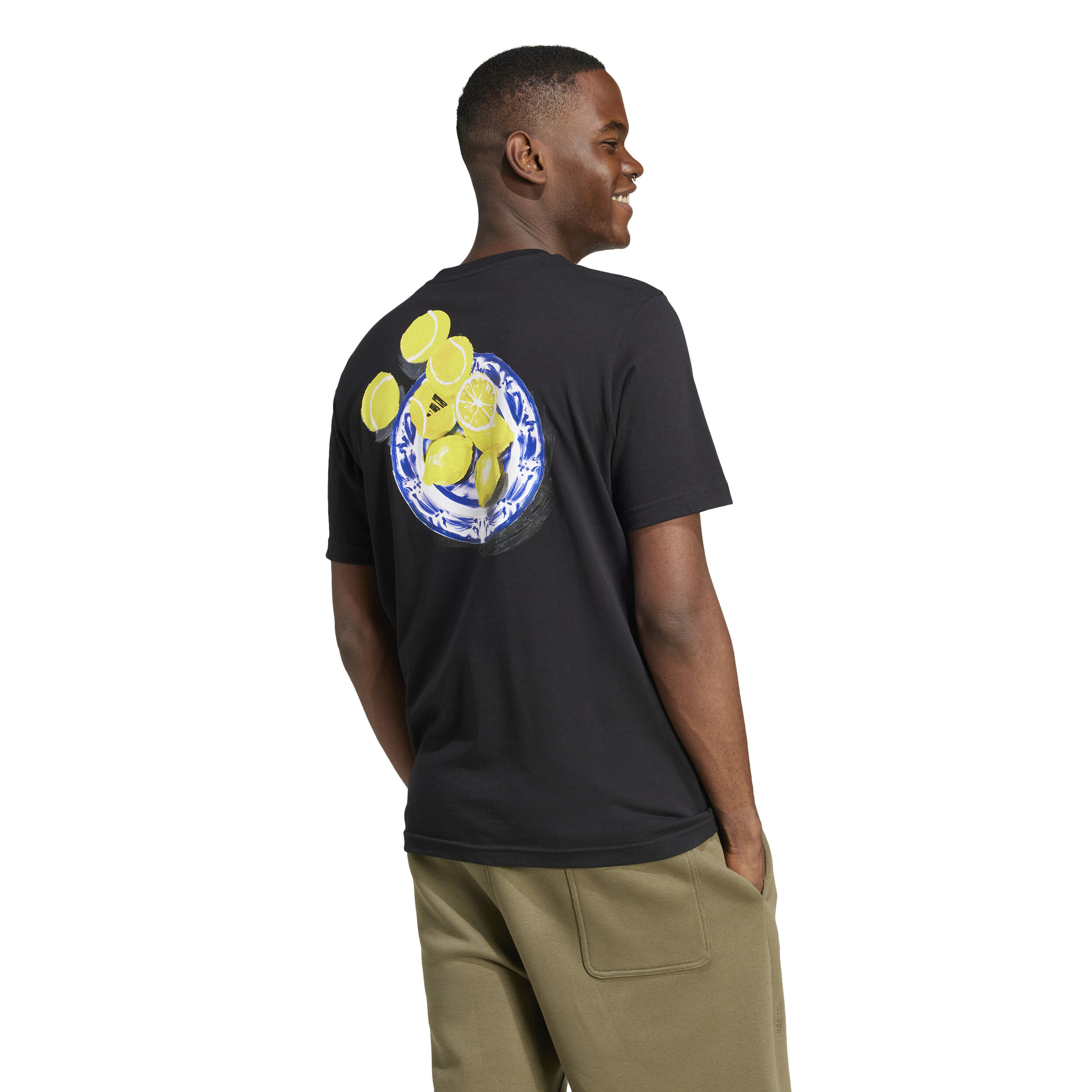adidas Lemon T-shirt Hommes - Noir , Multicouleur