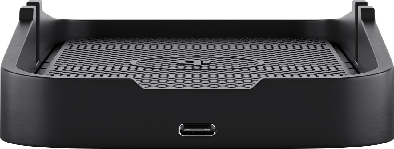 (15W) Qi Wireless Auto Charger Pad KFZ Schnellladegerät Ladestation - Schwarz