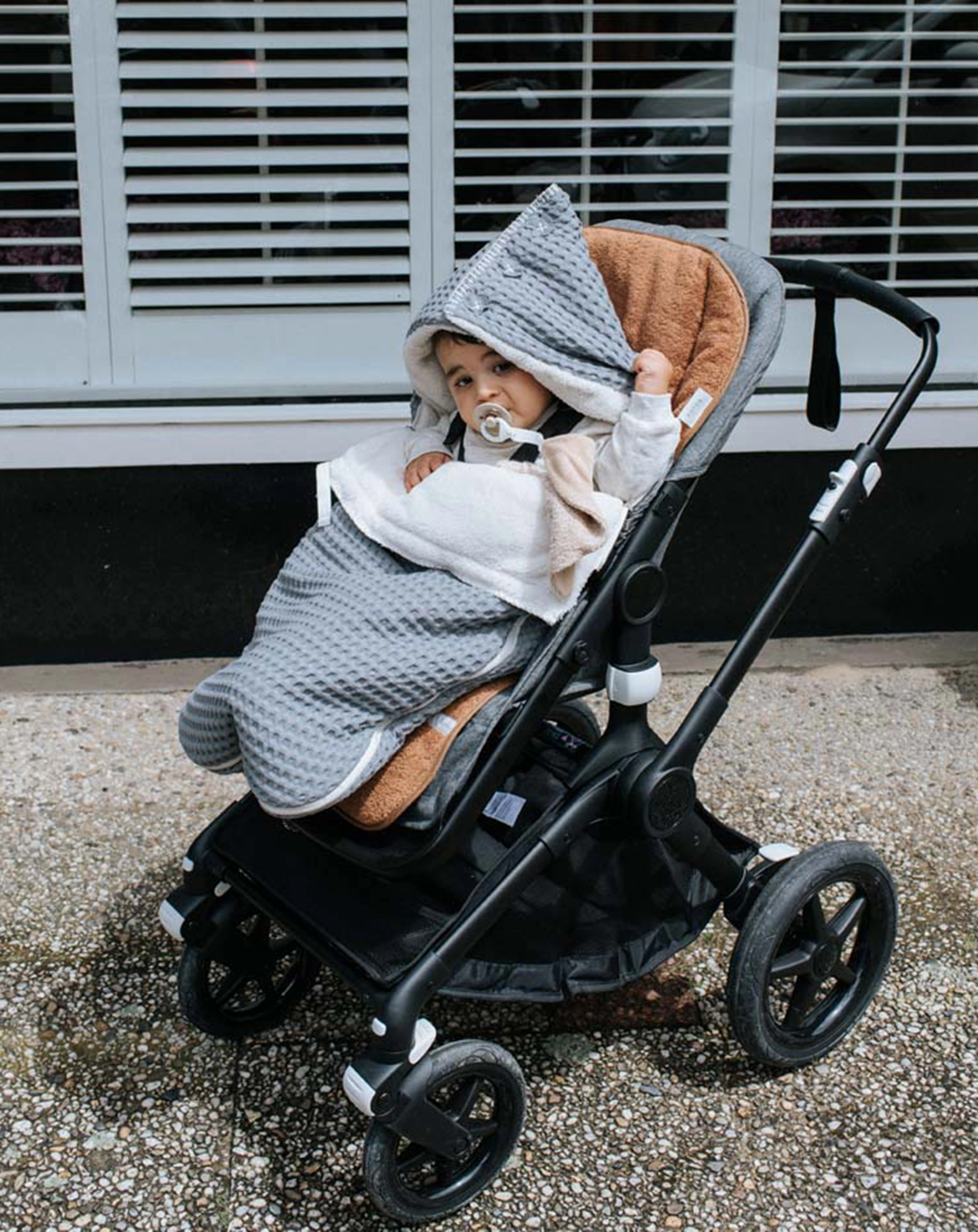 Buggy-Fußsack OSLO (45x115) in steel grey/pebble