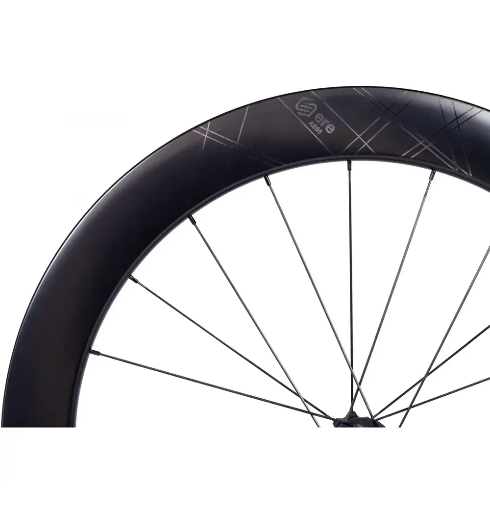 Ere Research Genus II AE65 Carbon Disc Race Wielset Zwart