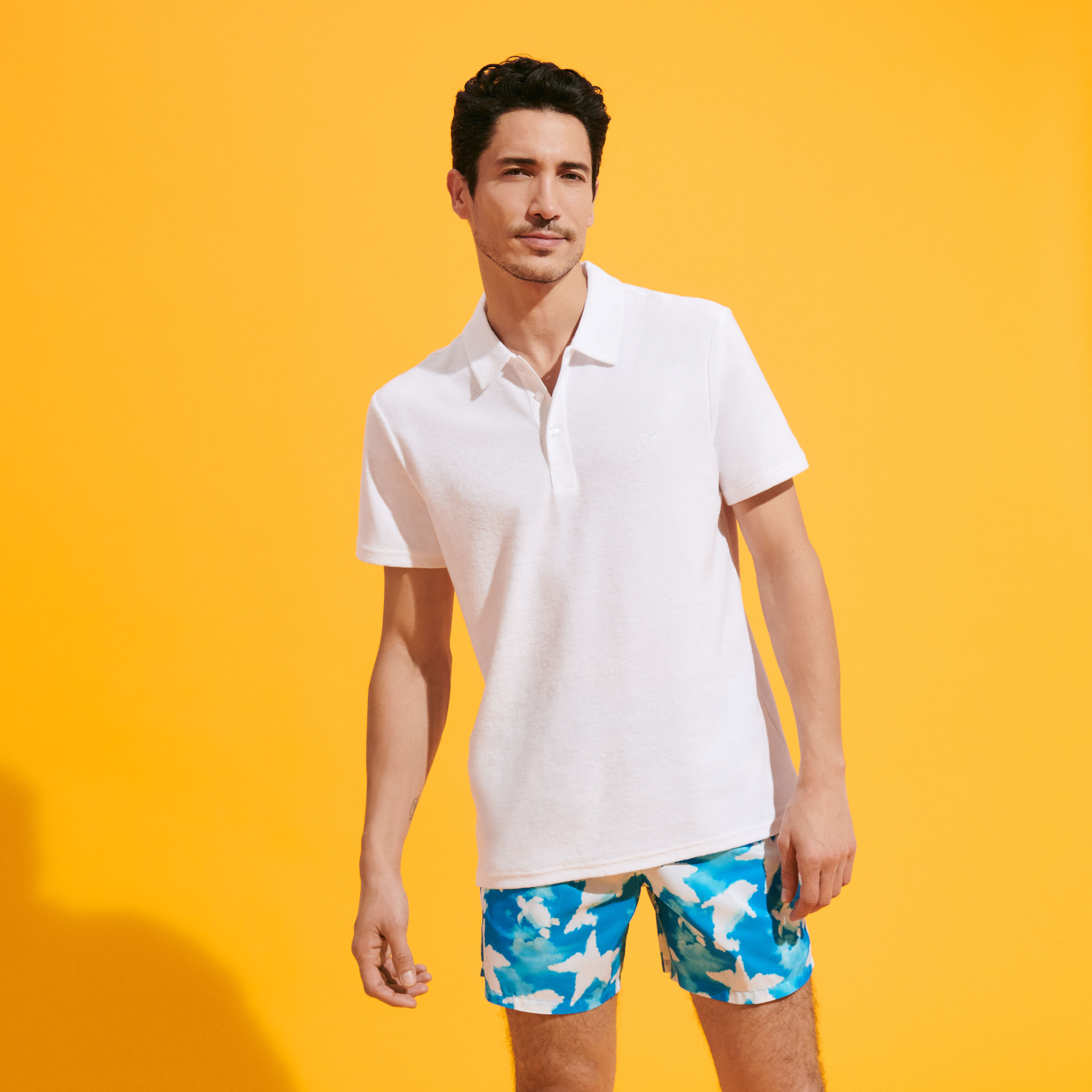 Polo en coton éponge organique homme uni | Site Vilebrequin | PHEC3Q00