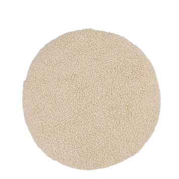 Faux fur kussen l.grijs - h10xd40cm