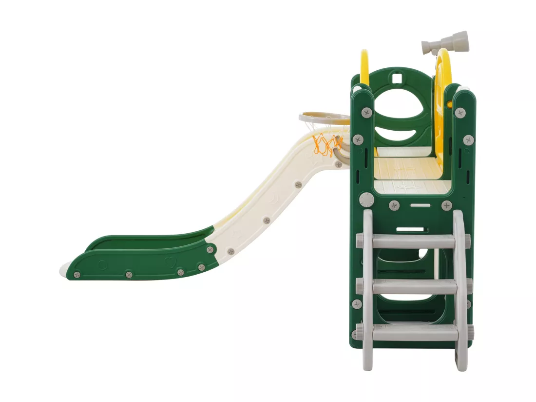 Jouet d'escalade pour enfants 10 en 1 avec toboggan, autoportant, escalade, jeu de forage, gris
