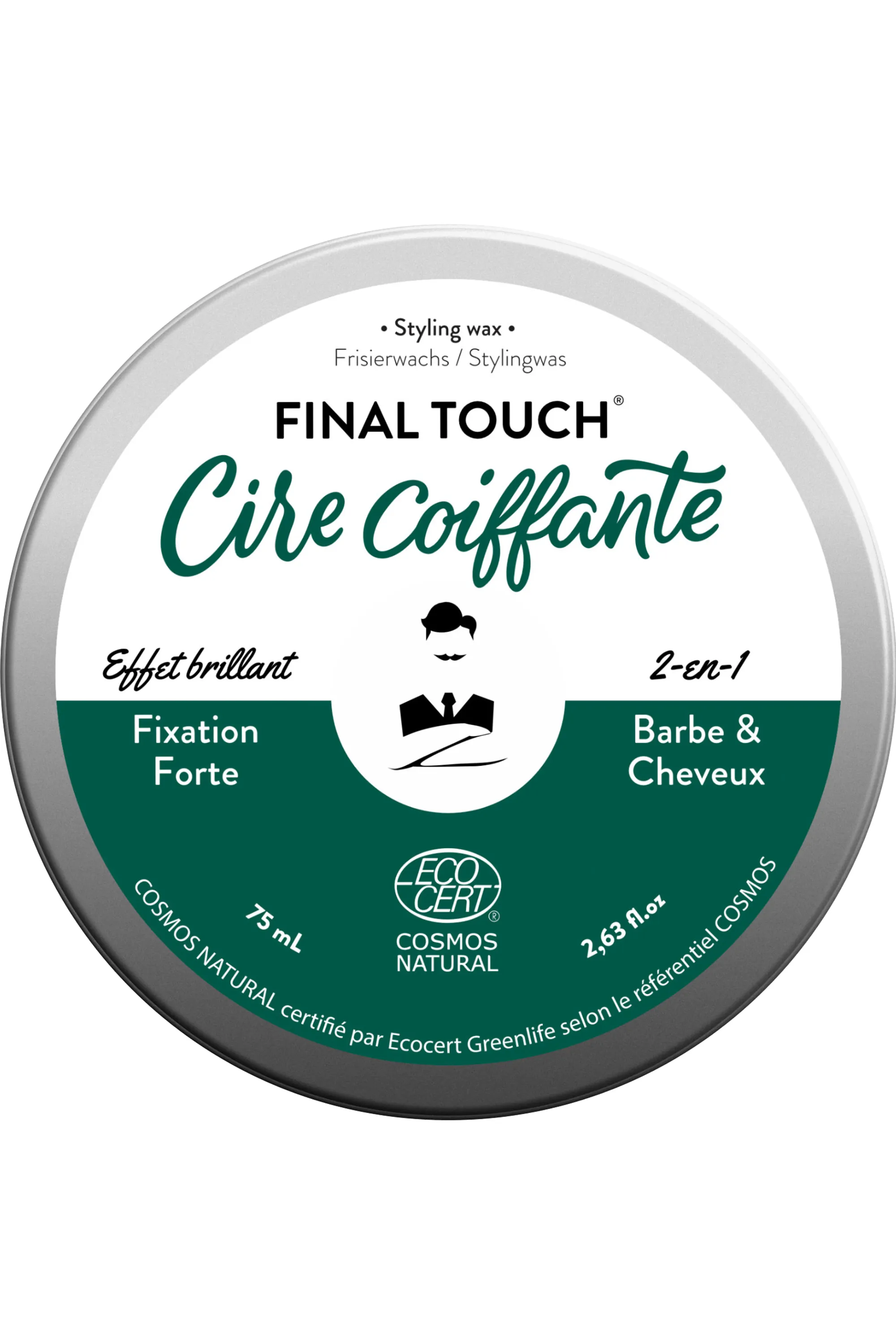 Monsieur Barbier Cire coiffante naturelle Final Touch-75 ml