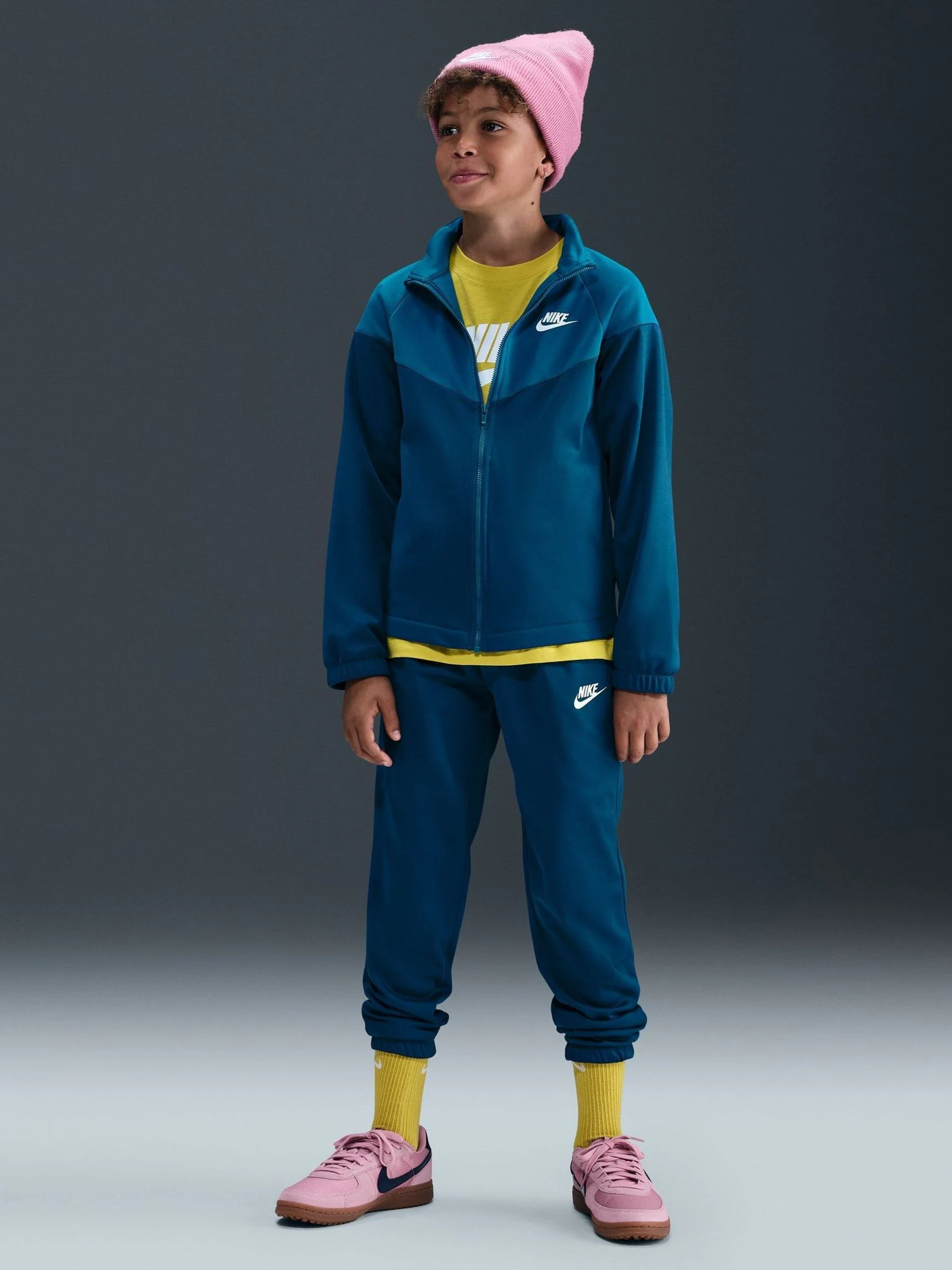 Blauwe Force - Nike Dri-Fit Poly Zip Through Tracksuit