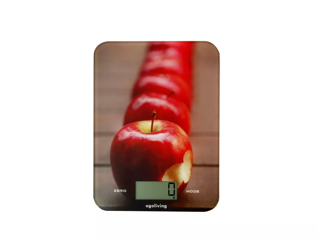 Ogo Living - Balance De Cuisine Electronique Decor Pommes 5kg 1g