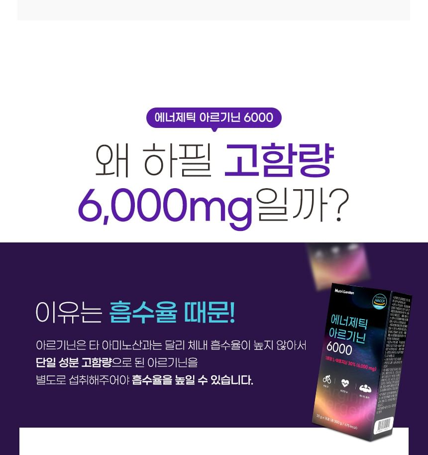 JUNGWONSAM - NutriGarden Energetische Arginine 6000