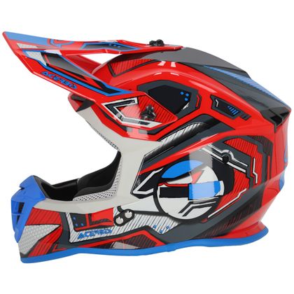 Casque cross Acerbis LINEAR 22.06 2024 - Rouge / Bleu