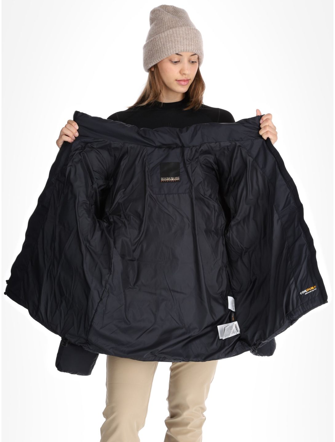 Puffer open W ski-jas dames