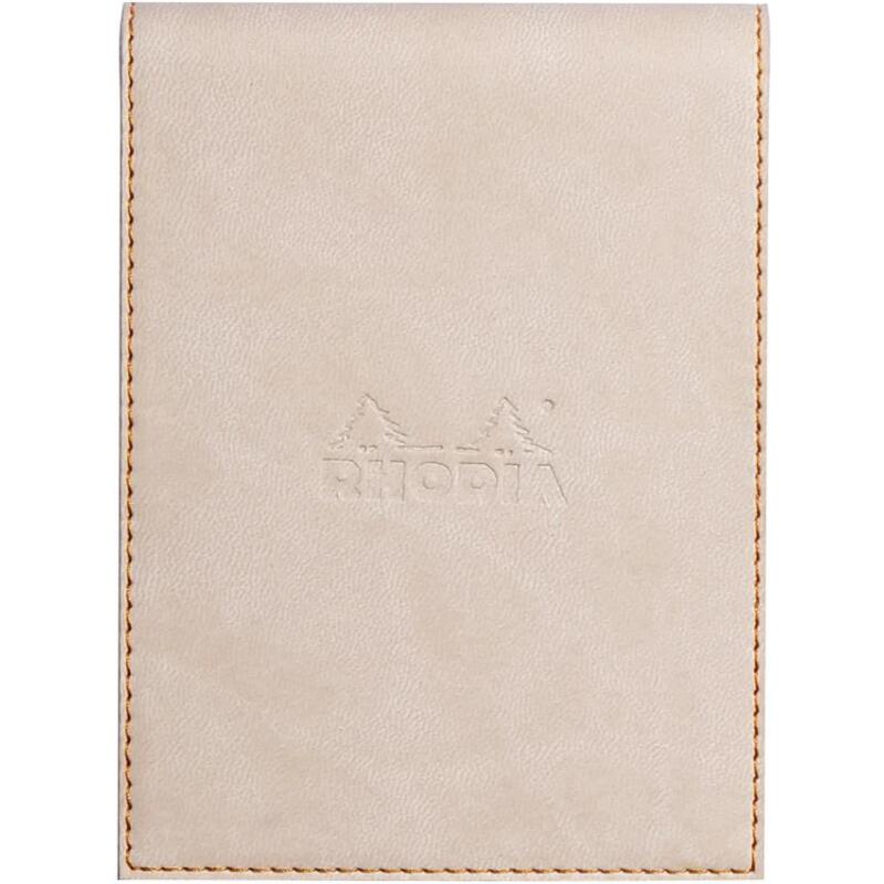 Rhodiarama porte-bloc avec porte-crayon + bloc N°12 ligné - Beige