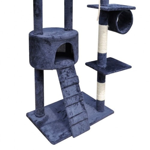 Arranhador XL para gatos com postes, azul