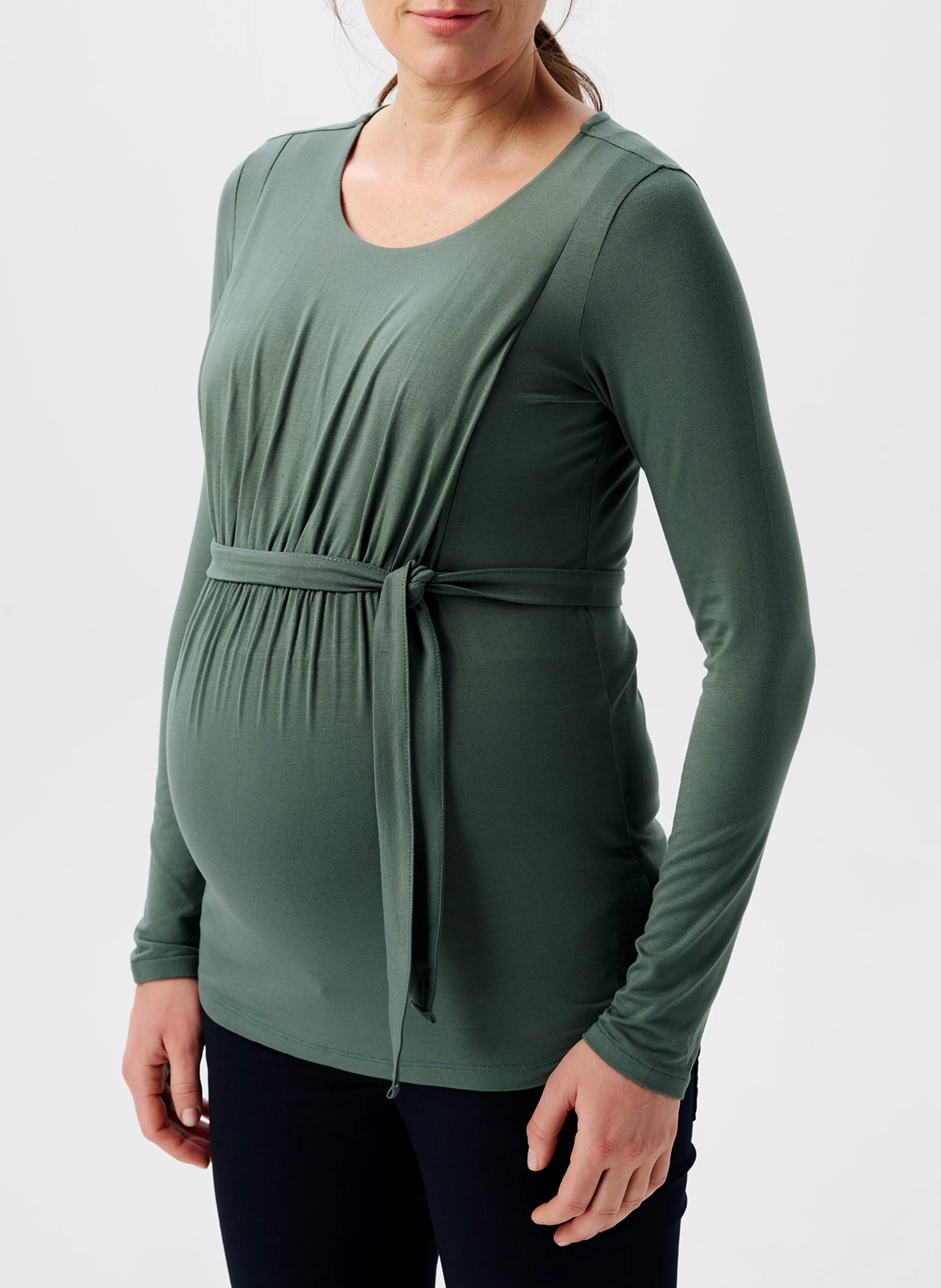 FASA - Tee-shirt col rond de grossesse| Vert