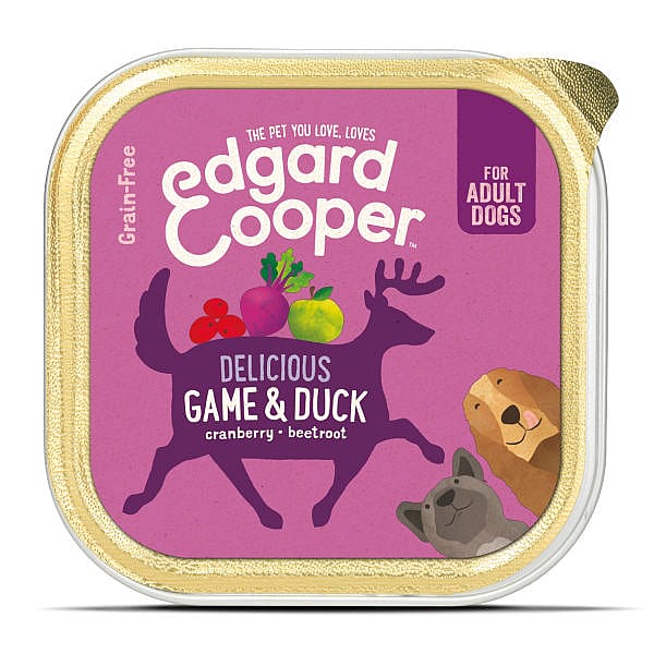 Edgard & Cooper Adult Kuipjes Wild en Eend 11 x 150 gram