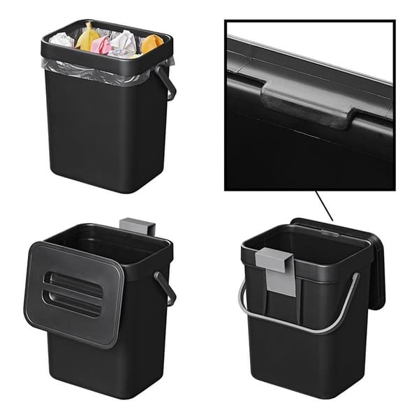 Avfallsbeholder med lokk 5L for campingvogn/bobil