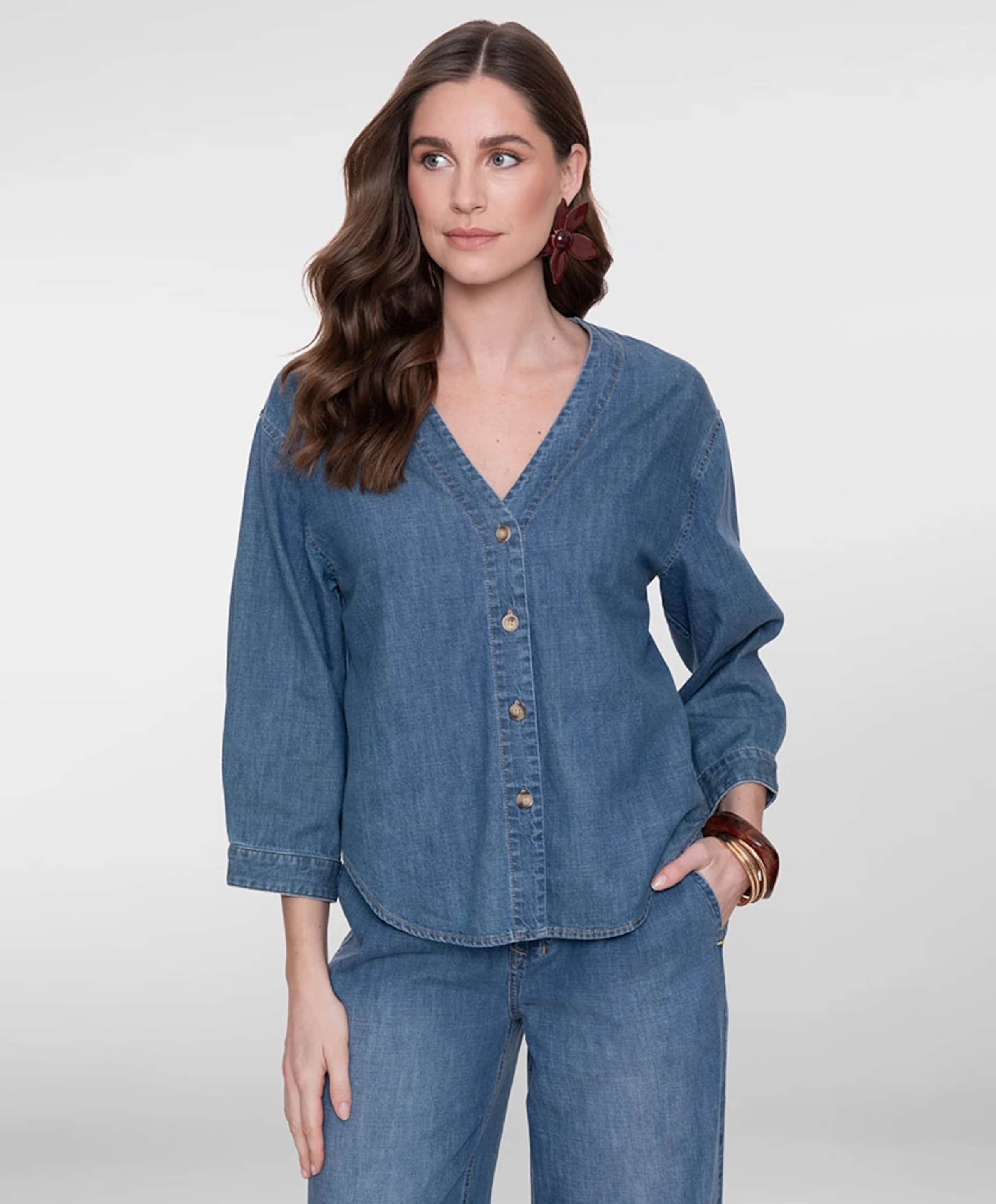 Geisha Dames blouse blauw