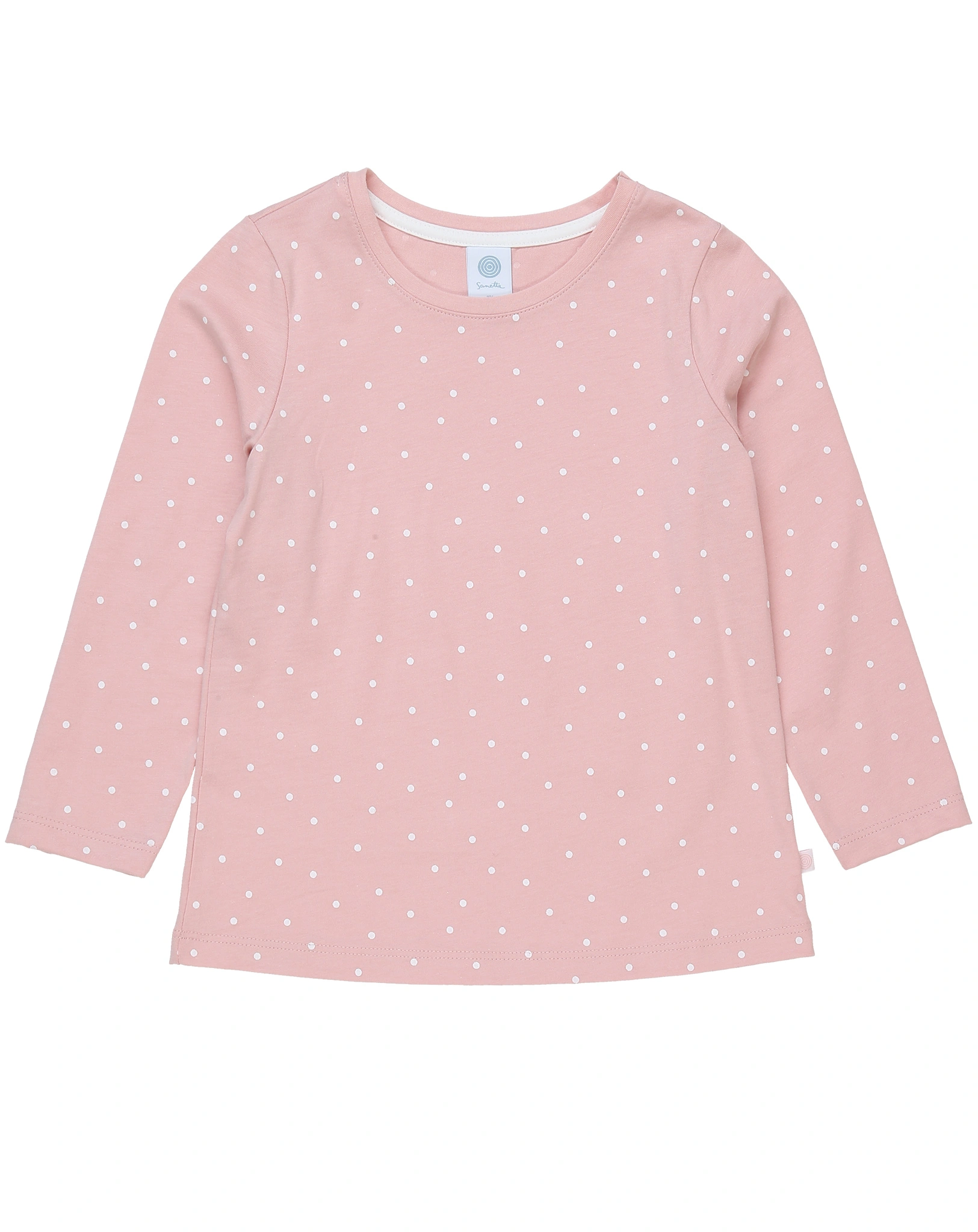 Schlafanzug WHITE DOTS lang in rosa