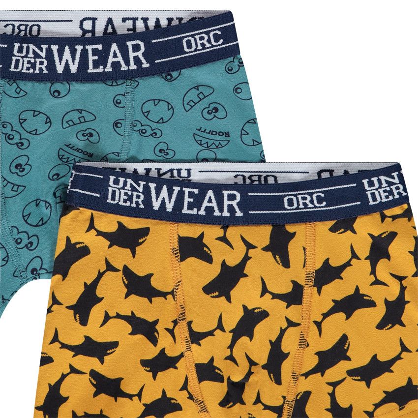 Lot de 4 boxers imprimé requins pour garçon - Bleu marine
