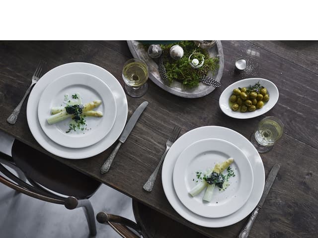 Pillivuyt Sancerre Tallerken flad Dia 26 cm Hvid