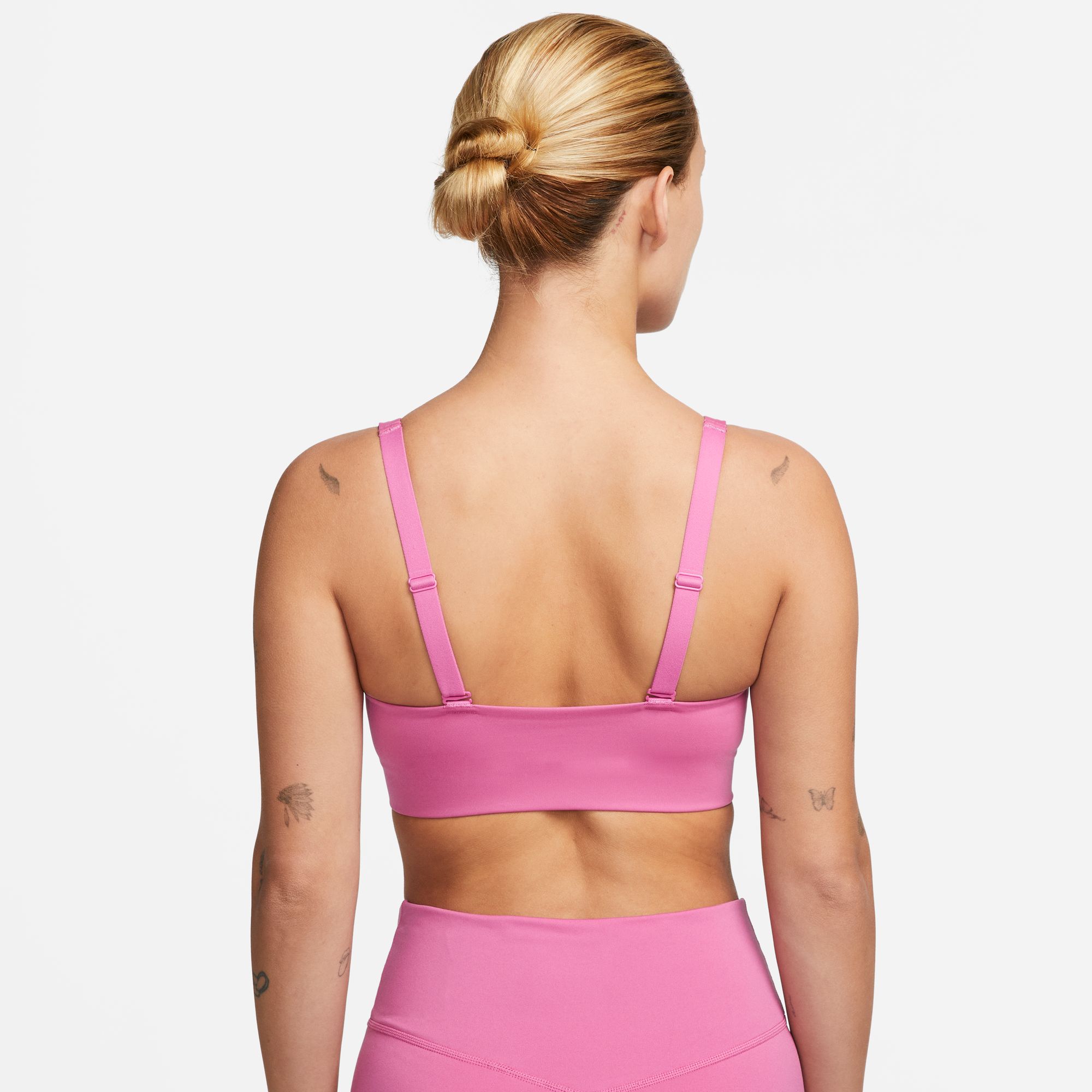 Indy Plunge Cutout Polstret Sports-BH Cosmic Fuchsia/Fossil Stone