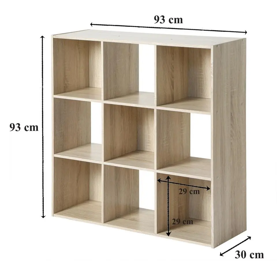 CALICOSY - Opbergrek - Licht hout - 92.5x92.5x29.5 cm