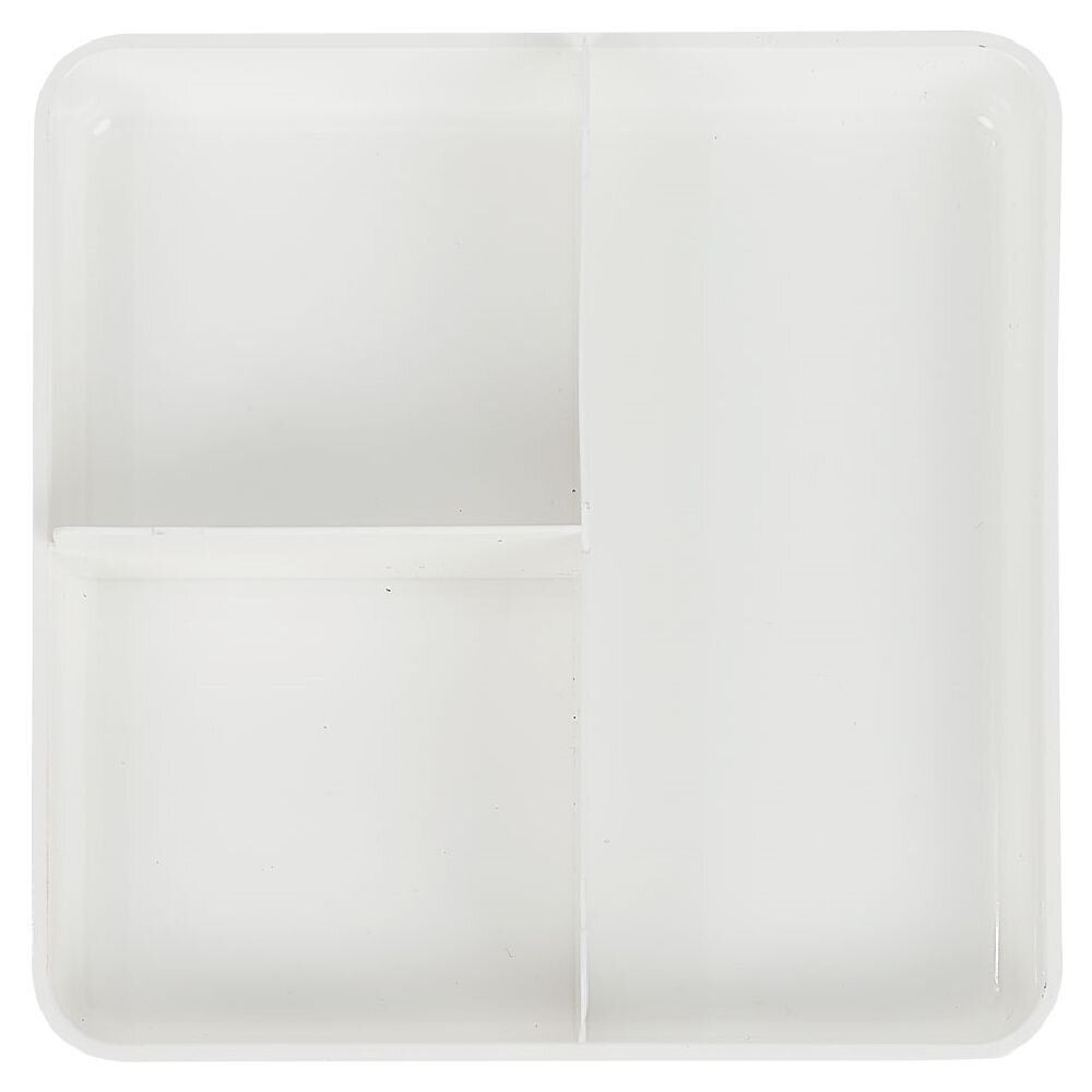 Lunch box 2 niveaux plastique gris 95cl
