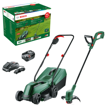 Bosch 18V grasmaaier EasyMower   trimmer EasyGrassCut (incl. 4.0Ah accu   lader)