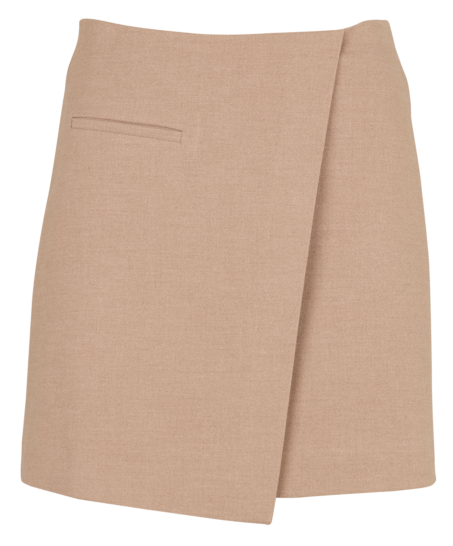 MACHA - Jupe courte structurée à découpe | Beige