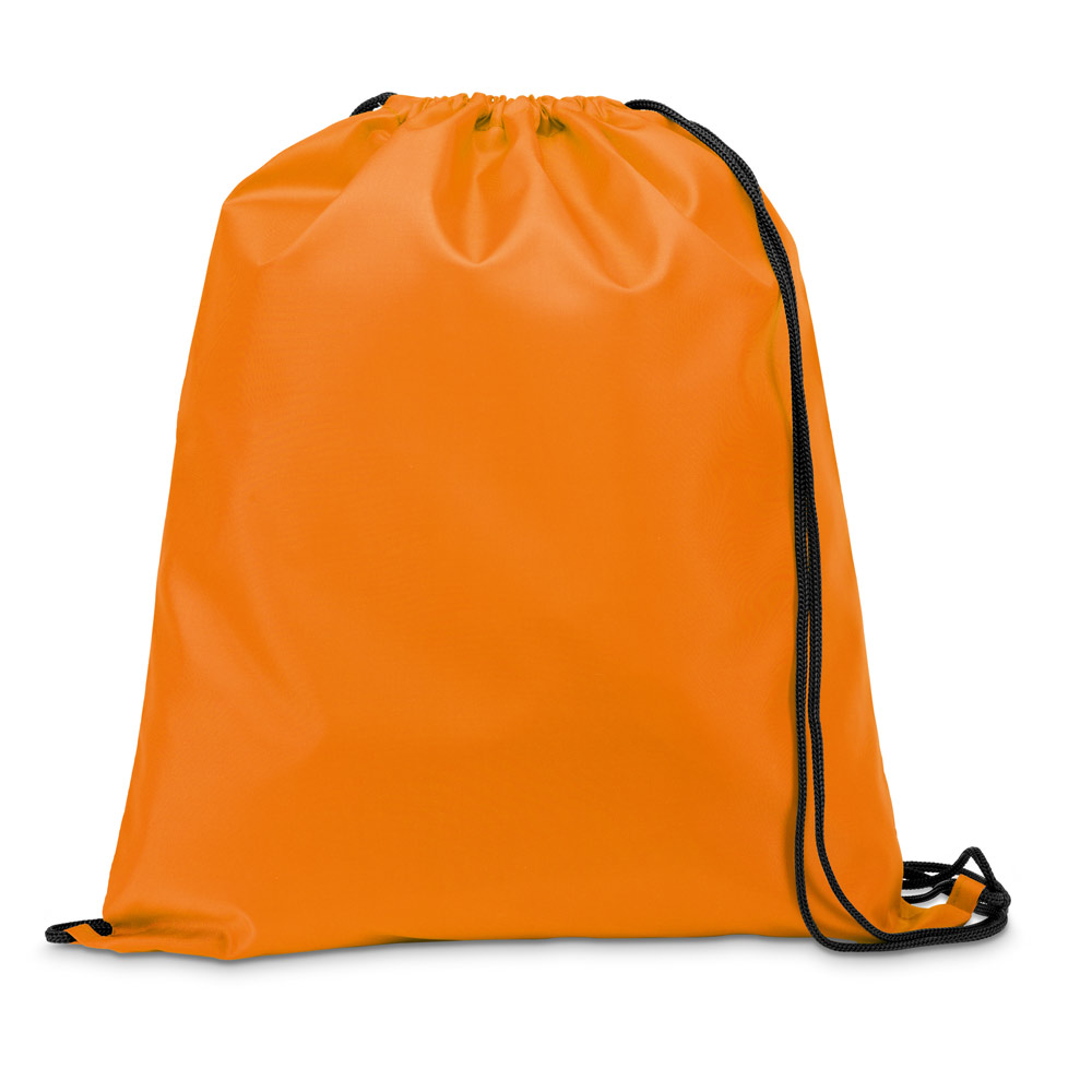 hi!dea 92910 - Sac à dos 210D avec cordons de serrage noirs