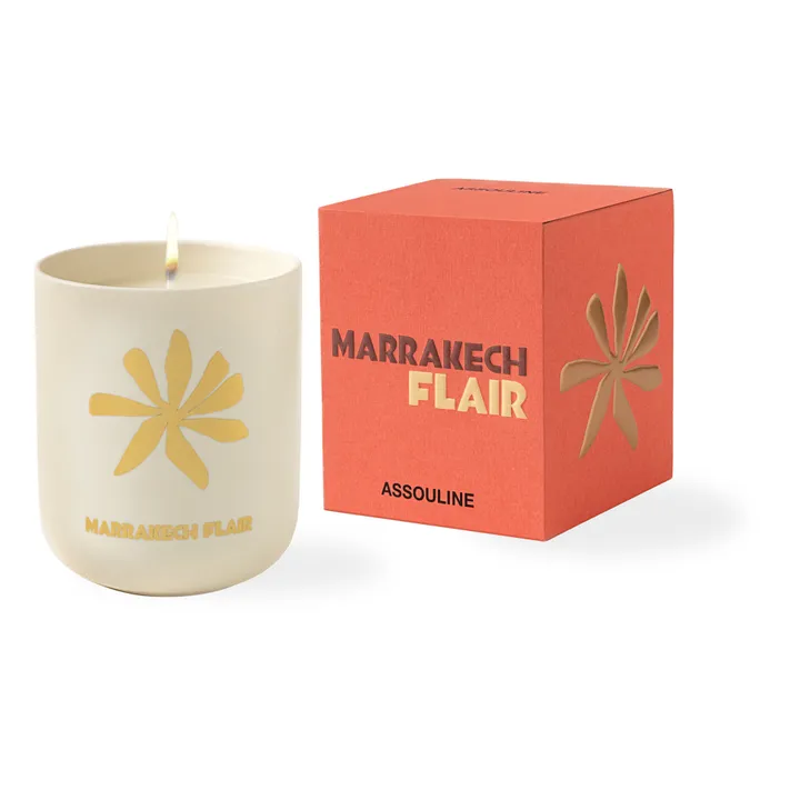 Assouline Bougie en céramique Marrakech Flair | Orange