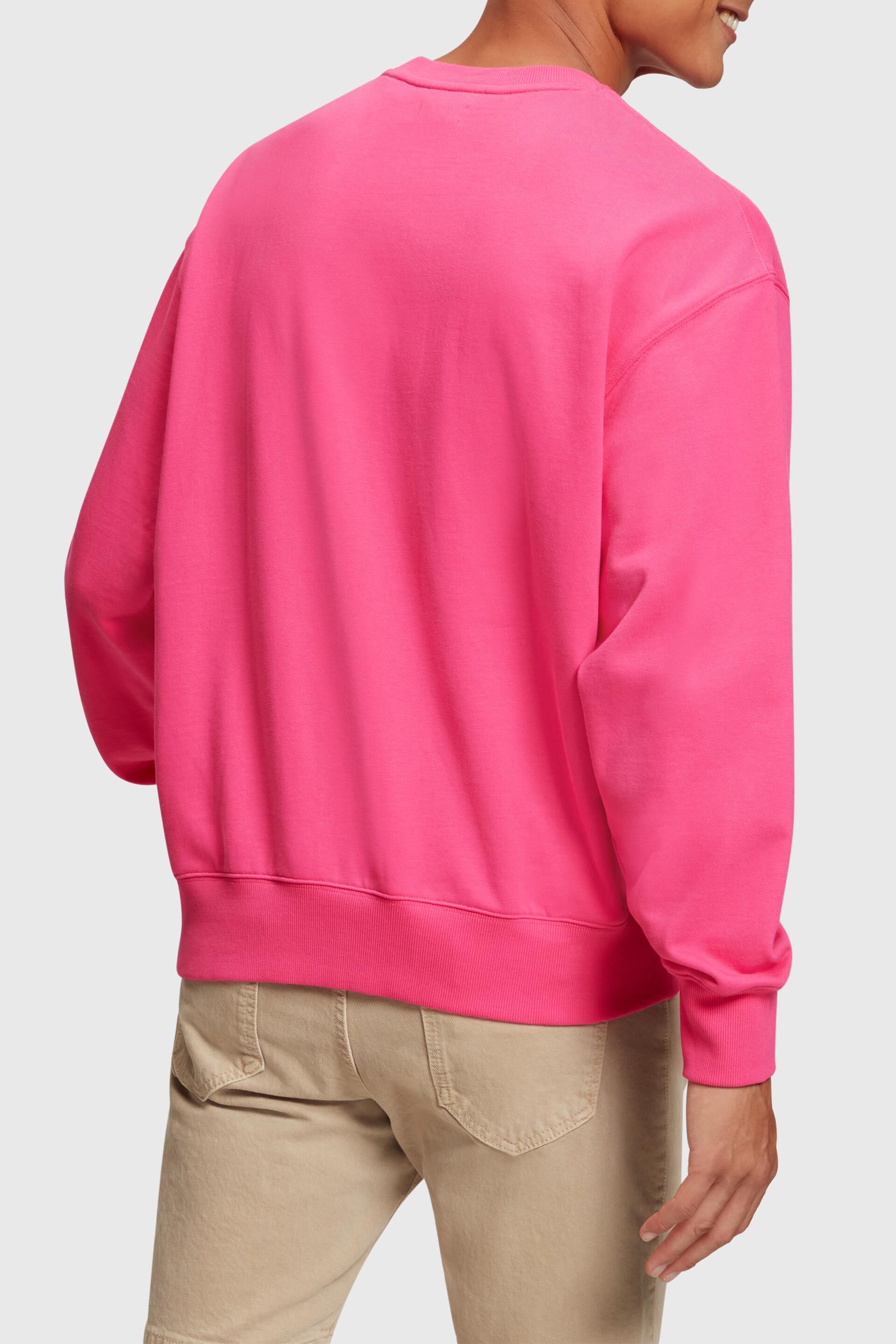 Sweat-shirt à logo appliqué animé d’une brillance mate