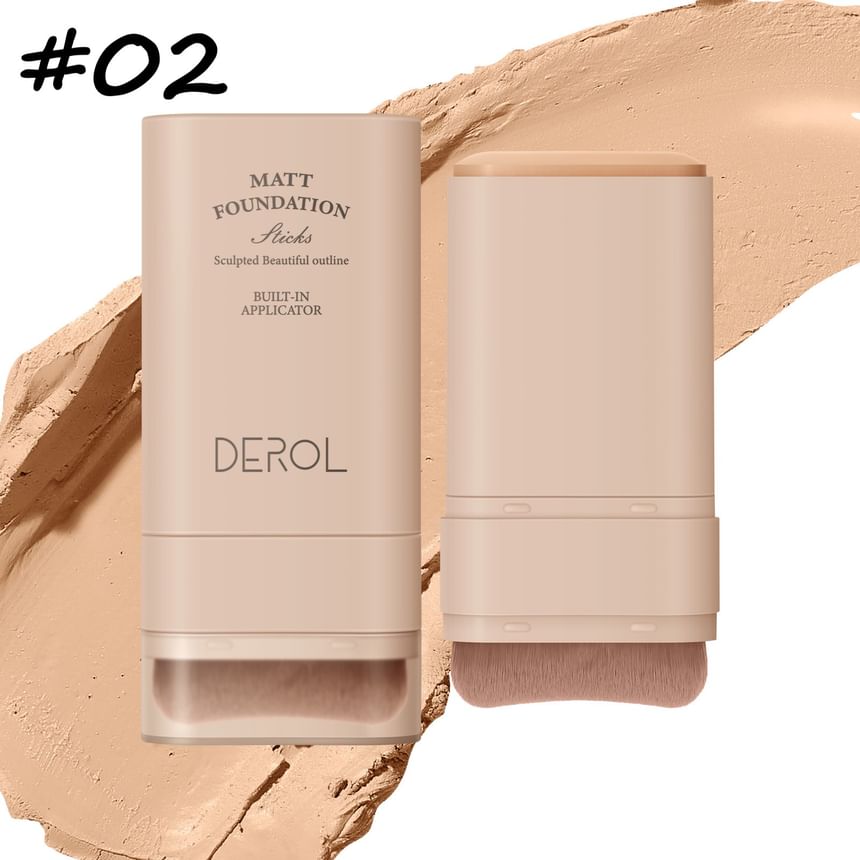 DEROL - Matte Foundation Stick - #01-#03